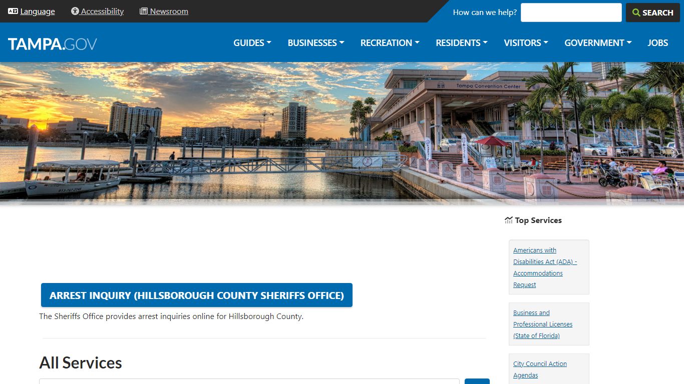 Arrest Inquiry (Hillsborough County Sheriffs Office)